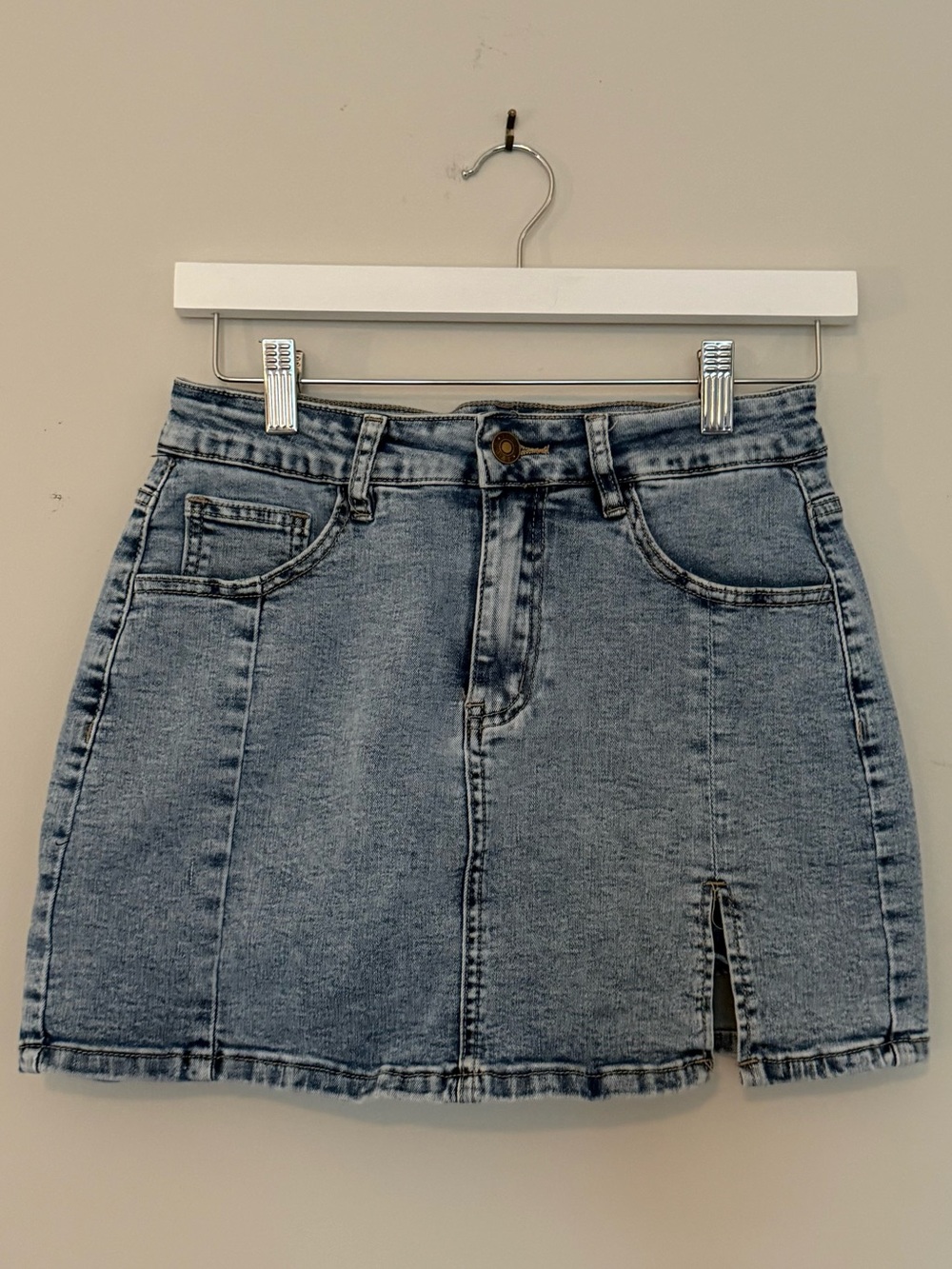Denim Mini Skirt (Shorts Underneath!!)